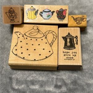 Vintage Teapot Stamps
